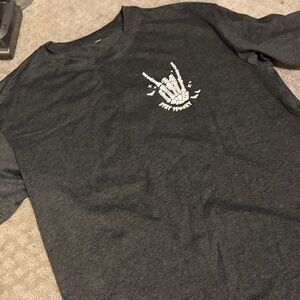 Amazon Men's Dark Gray Short-Sleeve Tee with White 'Stay Spooky' Graphic